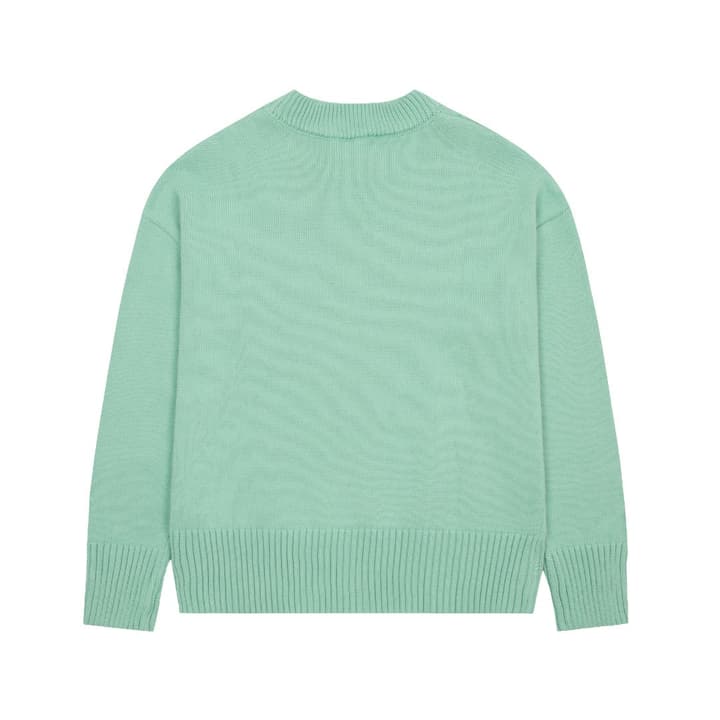Ami Paris Classic Heart Embroidered Crewneck Sweater in Black