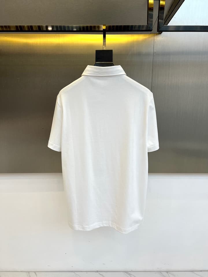 Brunello Cucinelli Short-Sleeved Polo Shirt – 2026 Spring/Summer Collection in Classic Black