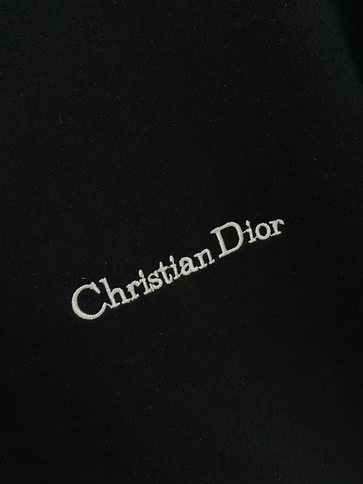 Dior Classic Air Layer T-Shirt and Shorts Set – 2026 Summer Collection in Black Crewneck Oblique Stripe