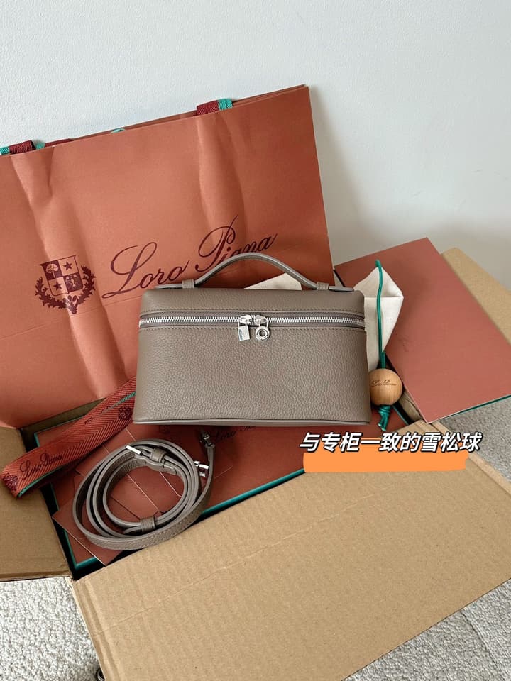 Loro Piana L19 Leather Crossbody Bag