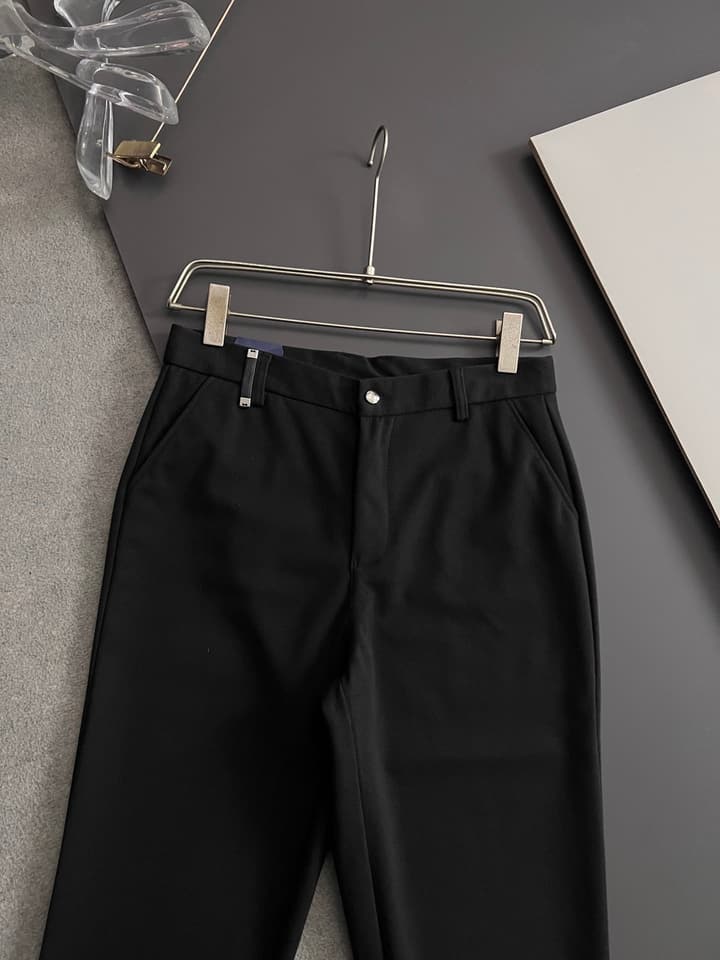 Prada Men's Cashmere Casual Trousers – 2025 Collection in Charcoal Gray