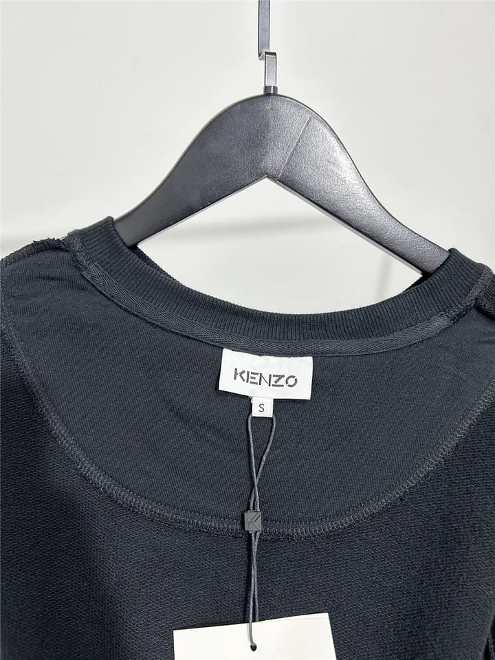 Kenzo Unisex Tiger Embroidered Sweatshirt in Black