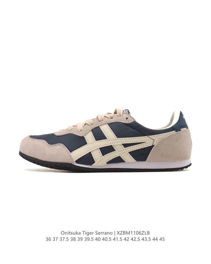 Onitsuka Tiger SERRANO™ Unisex Sneakers in Dark Navy And Beige