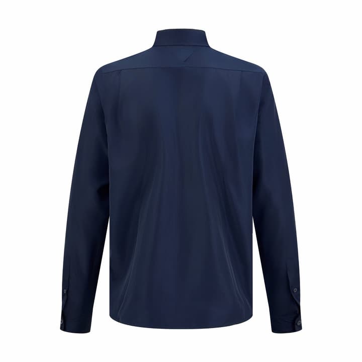 Prada Triangle Logo Re-Nylon Shirt in Deep Sea Blue