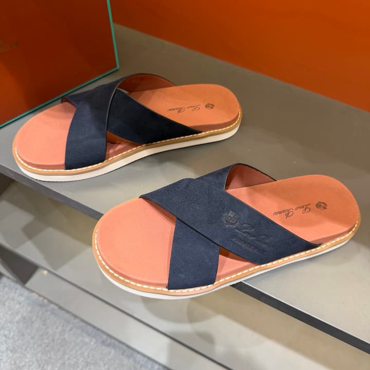 Loro Piana Summer Walk Crisscross Mules