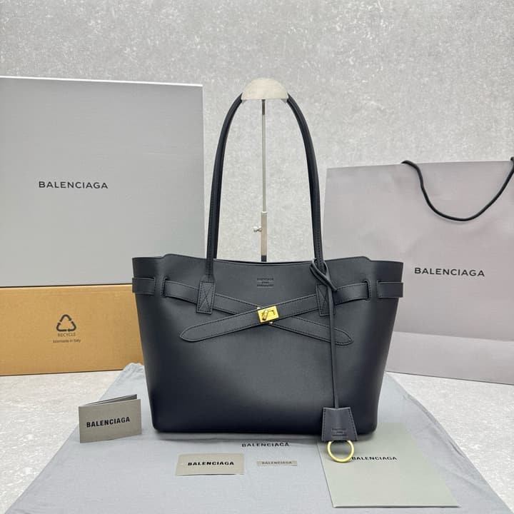 Balenciaga Bel Air Medium Tote Bag in Black