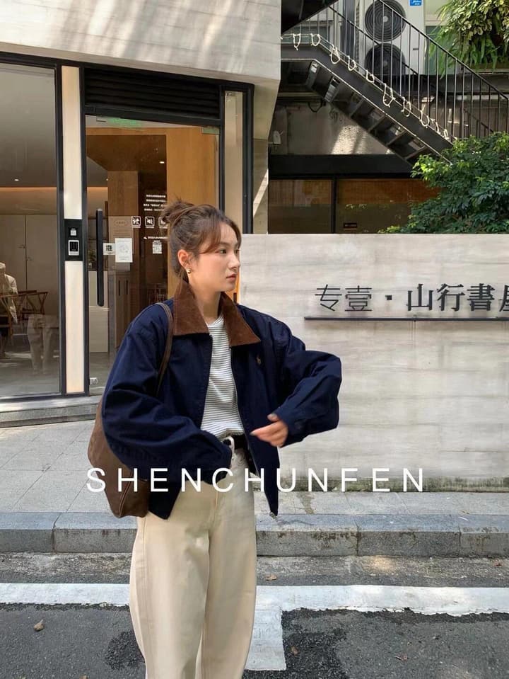 Ralph Lauren Campus Collared Jacket in Blue