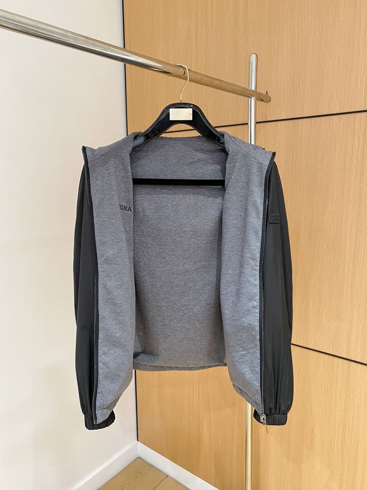 Zegna 2025 Men's Casual Jacket – 2025 Collection in Charcoal Gray
