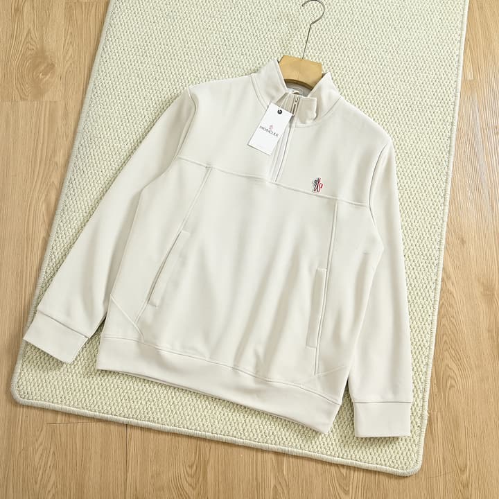Moncler Half-Zip Long-Sleeve Sweatshirt – Spring 2026 Collection