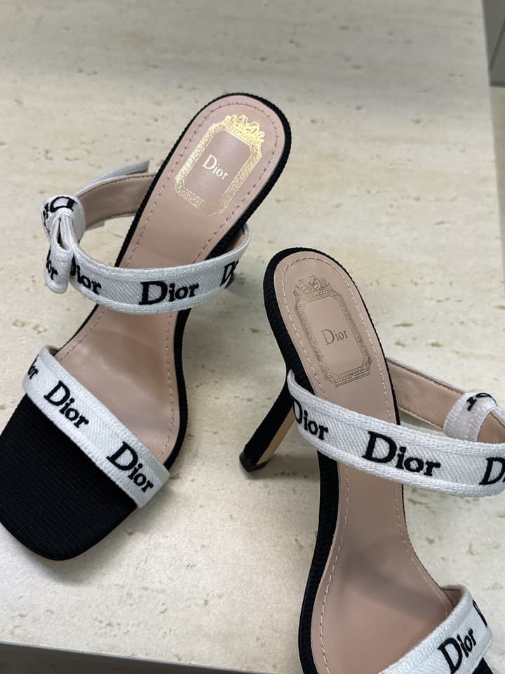 Dior J'Adior Dentelle Jelly Bow Pumps – 2026 Early Spring Collection in Black High Heel