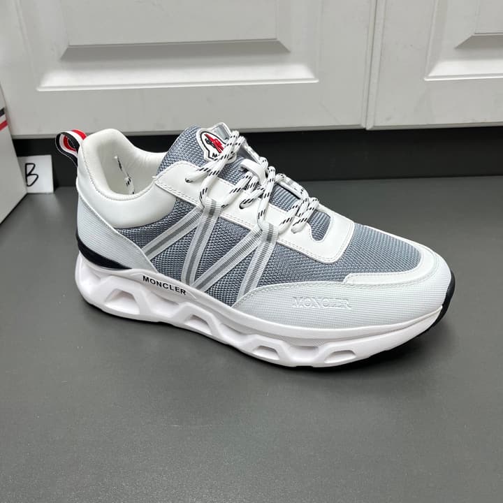 Moncler Men's Casual Sports Sneakers in Black