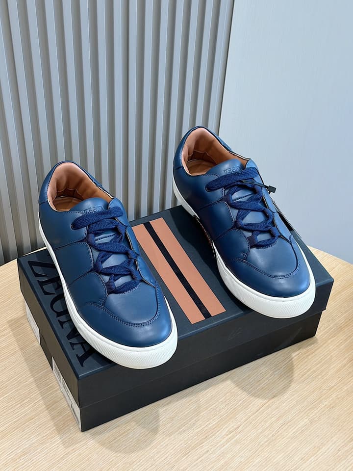 Zegna Tiziano Couture Sneakers in Black With Matching Laces