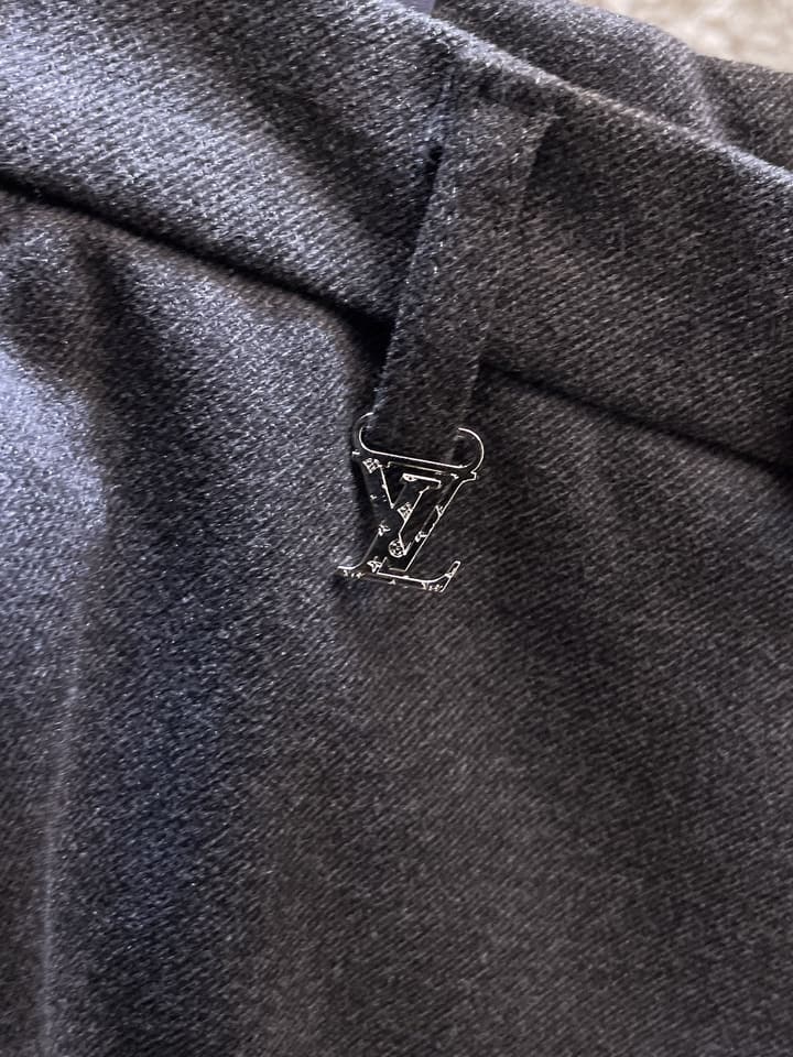Louis Vuitton Wool Blend Dress Trousers – Autumn/Winter Collection in Black