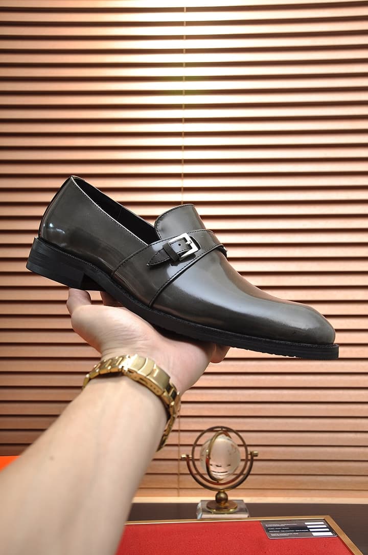 Hermès Leather Driving Shoes in Black