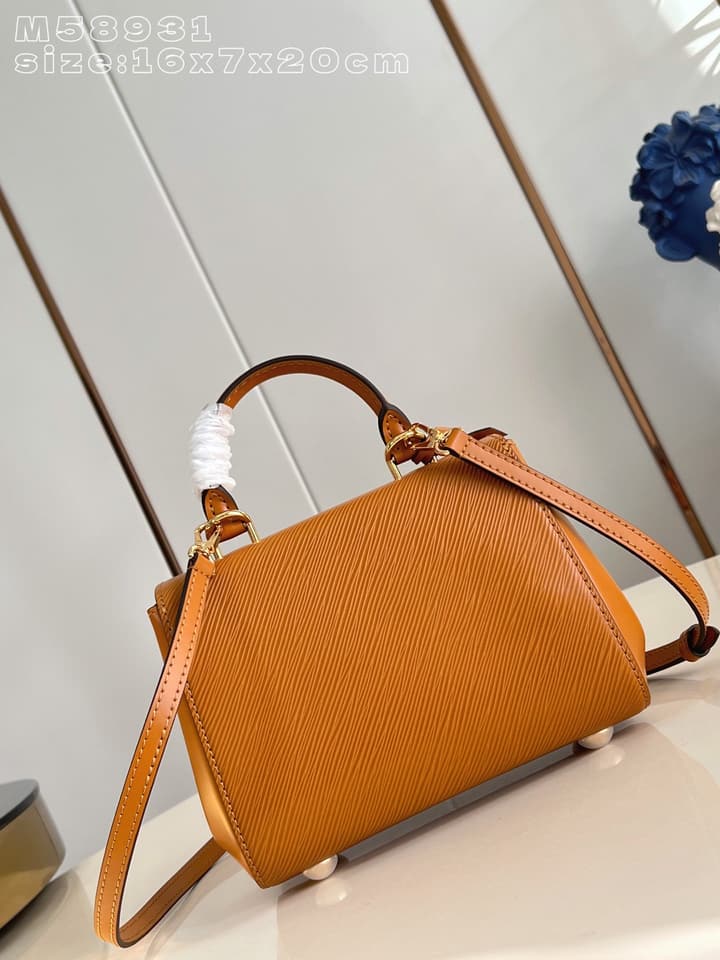 Louis Vuitton Cluny Mini Handbag in Caramel Epi Leather