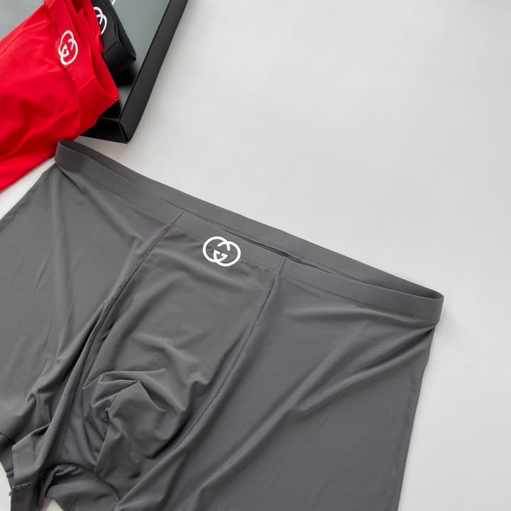 Gucci Seamless Ice Silk Men's Underwear Set