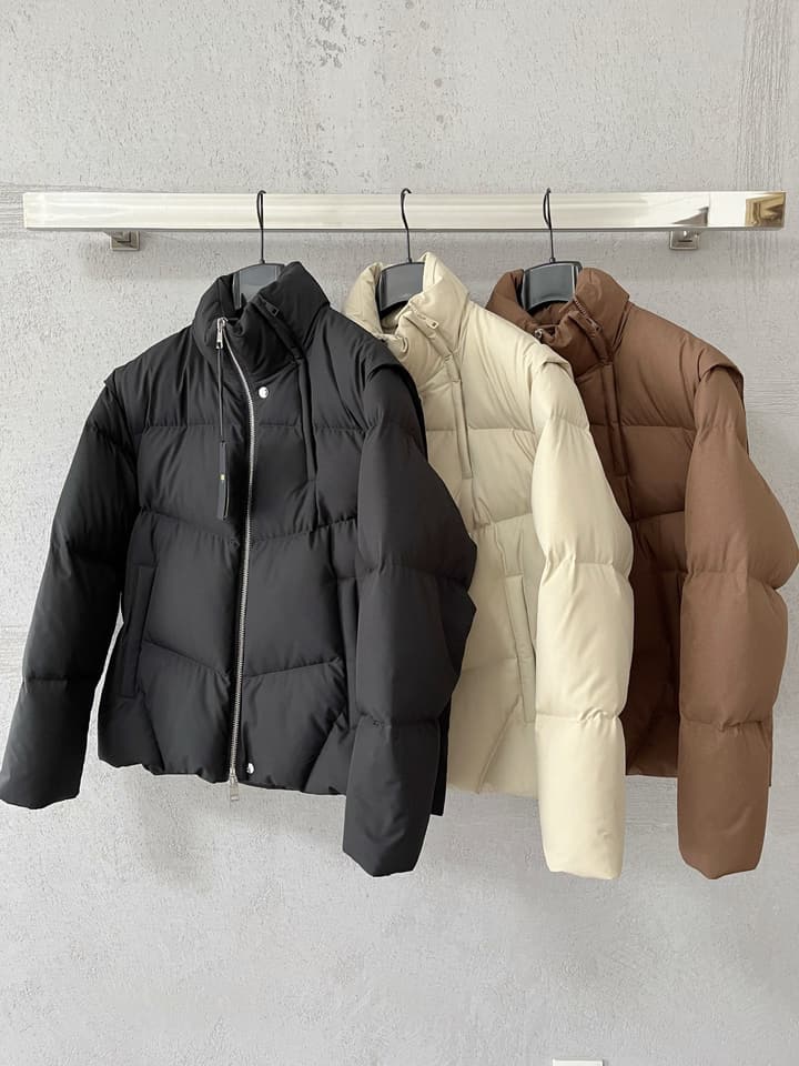 Fendi European Limited Edition Down Jacket in Cream White