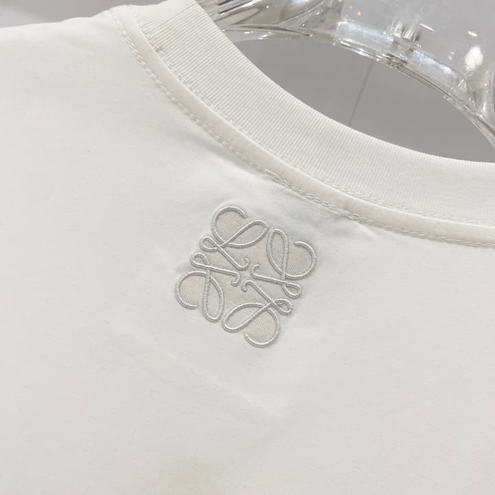 Loewe Cartoon Dog Embroidered T-Shirt in Black