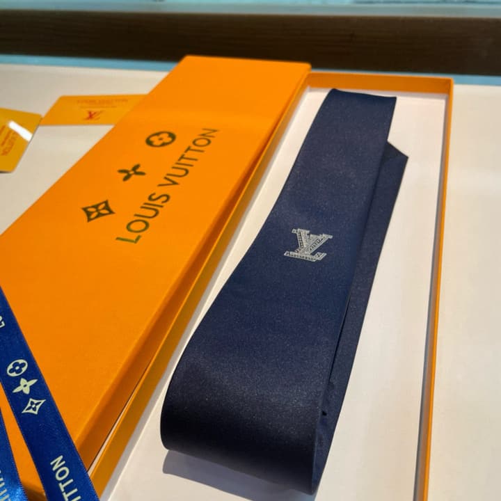 Louis Vuitton Monogram Classic Tie in Black
