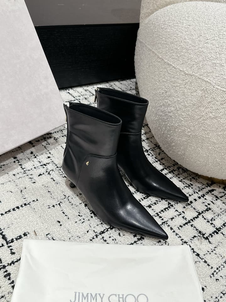 Jimmy Choo Classic Teardrop Heel Ankle Boots