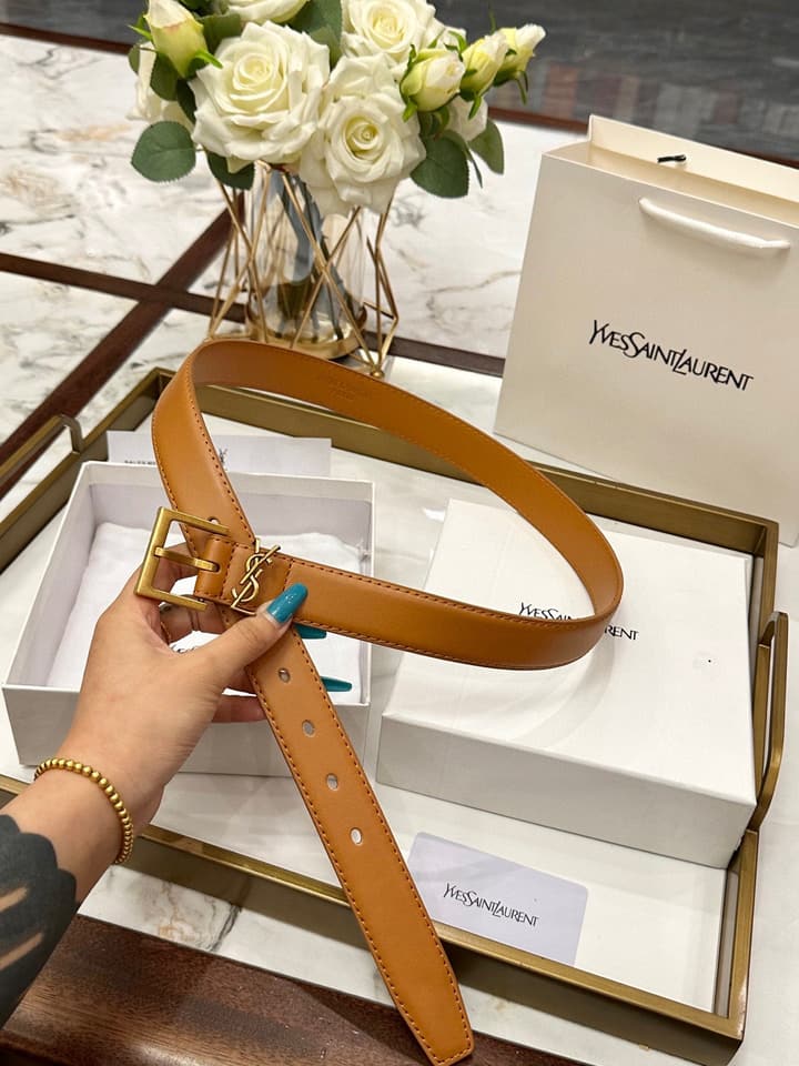Saint Laurent Classic Leather Belt – 3.0cm