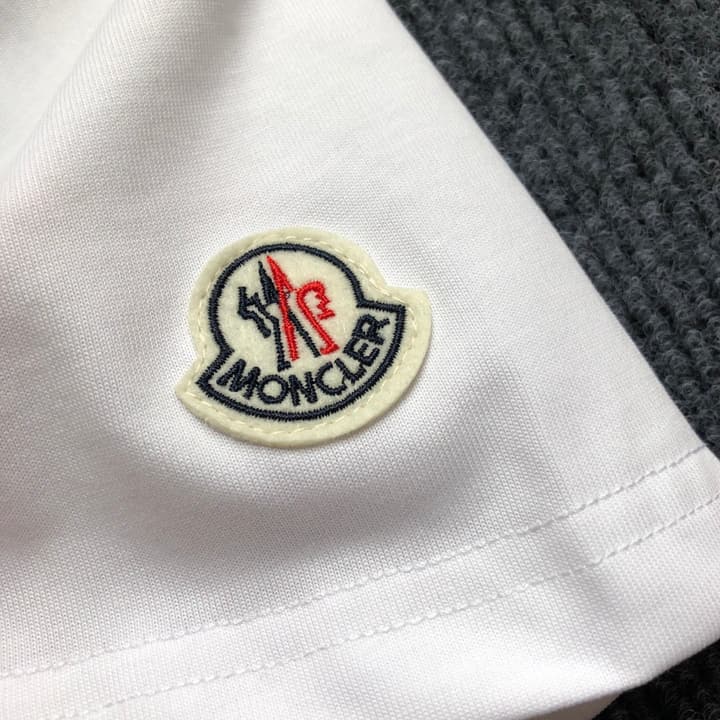 Moncler Embroidered Logo Crewneck T-Shirt – 2026SS in Black