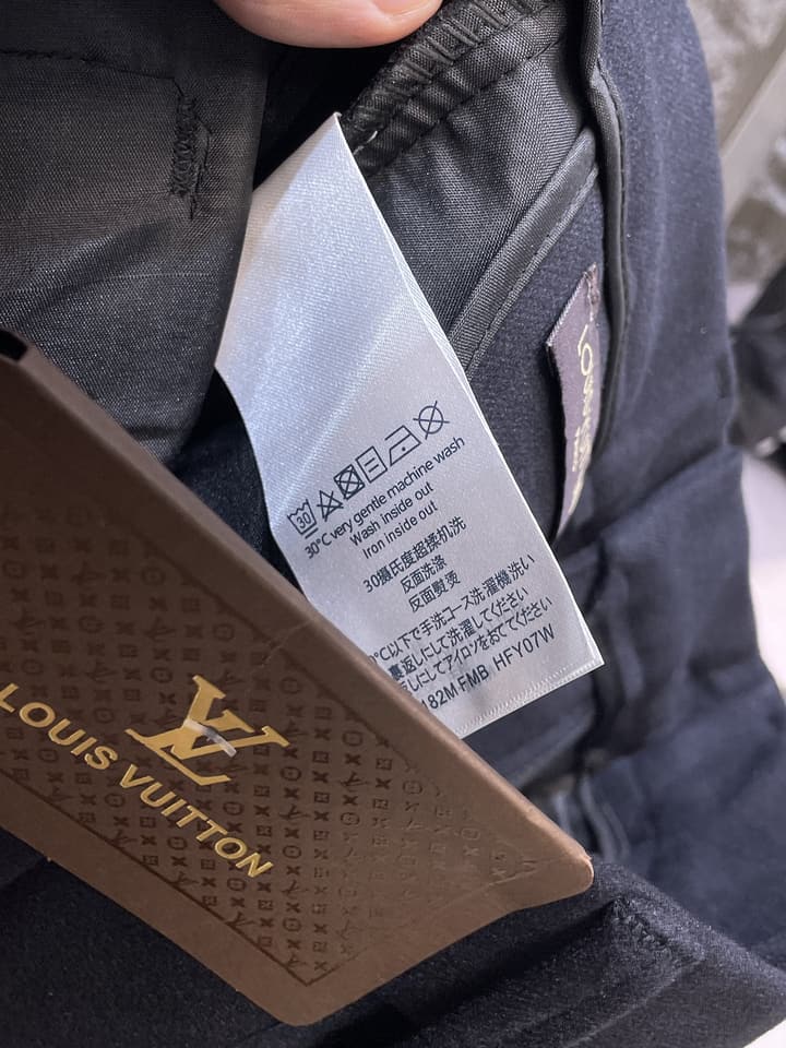 Louis Vuitton Wool Blend Dress Trousers – Autumn/Winter Collection in Black