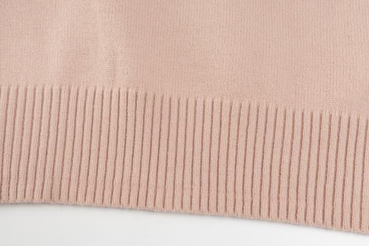 AMI Paris Classic Jacquard Heart Crewneck Sweater – 2025SS in Dusty Rose Pink