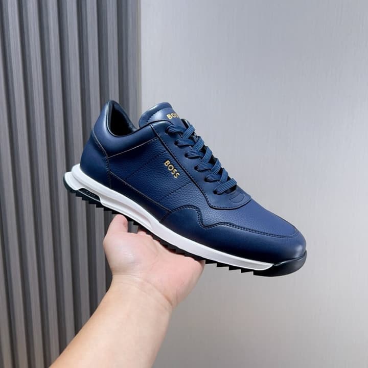 Boss Classic Driving Shoes in Black With Polished Toe