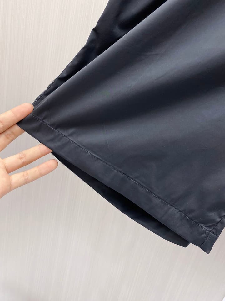 Prada Quick-Dry Drawstring Beach Shorts – Spring/Summer 2026 Collection in Black
