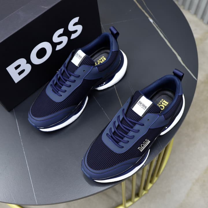 Boss 2024 Knit Sneakers – New Collection in Black Knit