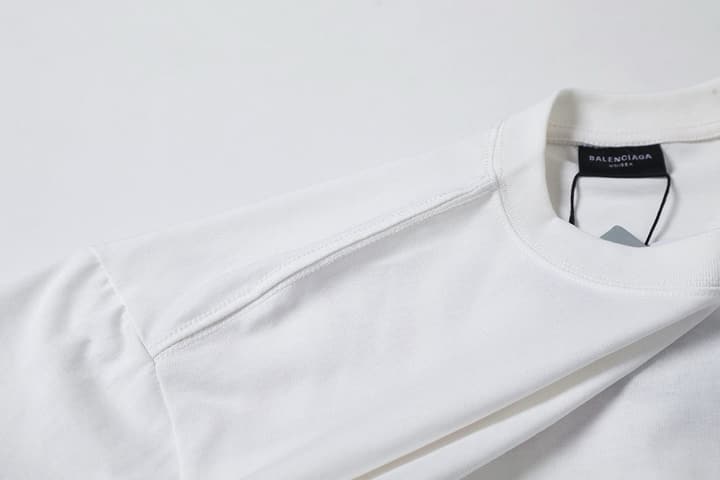 Balenciaga Back Letter Sketch Print T-Shirt – 26SS in Classic Black