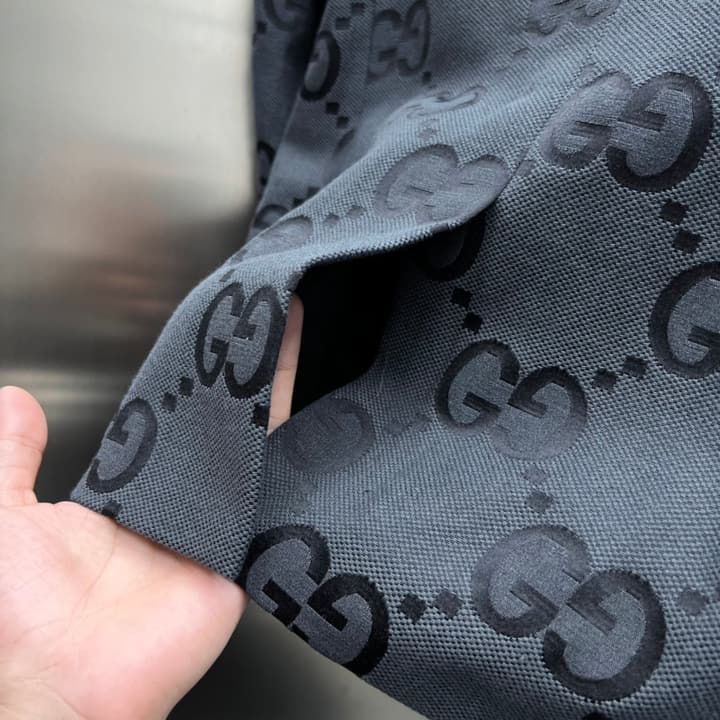 Gucci Casual Tailored Blazer – 2025SS in Dark Grey/blue Gg Monogram Blazer