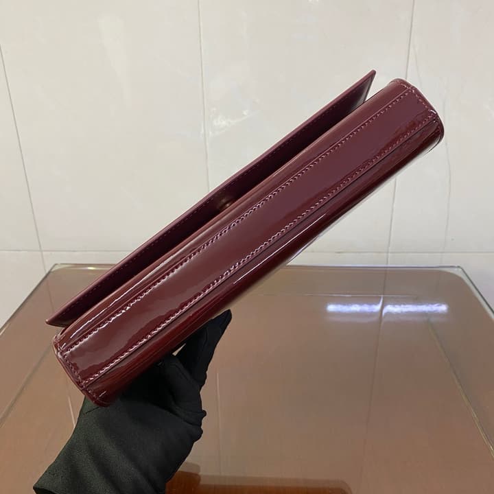 Saint Laurent Kate Patent Leather Clutch Bag