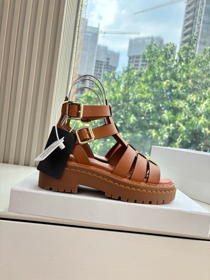Prada 2025 Spring/Summer Cage Sandals in Black