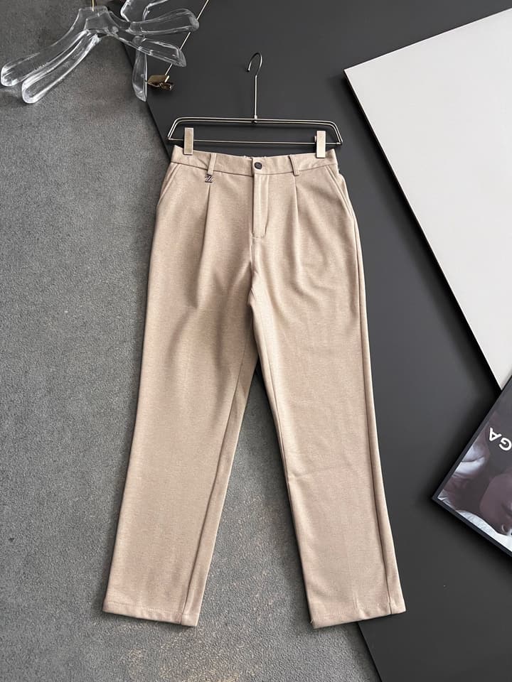 Zegna 2025 Cashmere Blend Casual Trousers in Classic Black