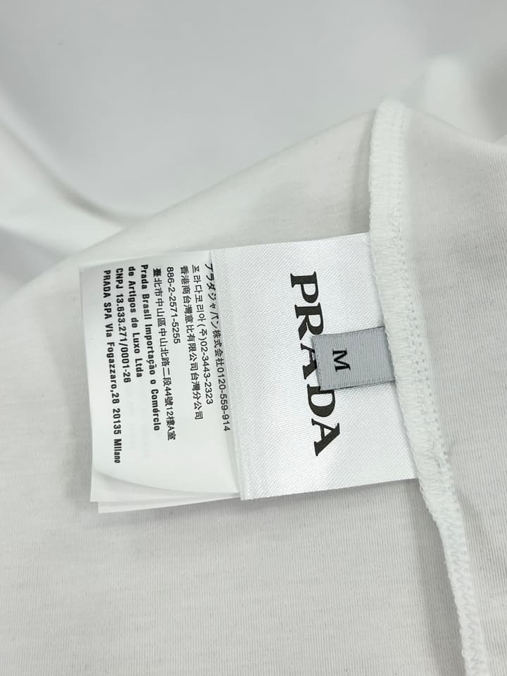 Prada 3D Logo High-Count Cotton T-Shirt – 2026SS in Classic Black