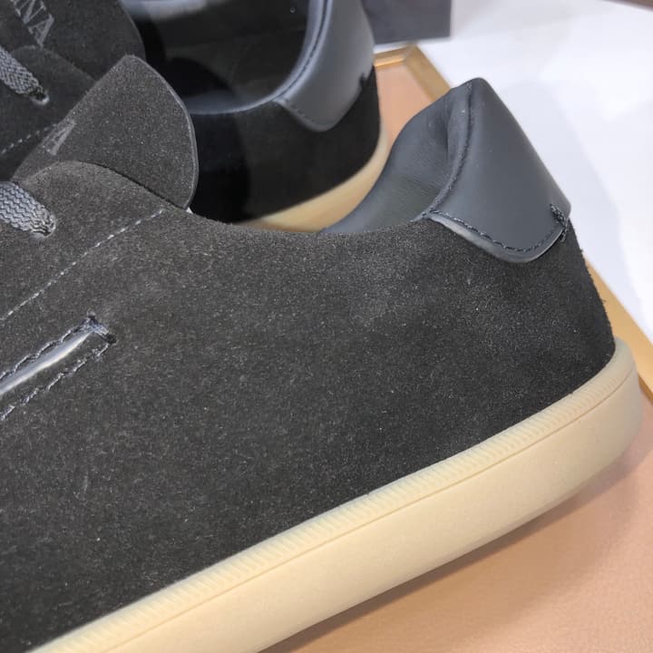 Zegna 232 Suede and Leather Sneakers