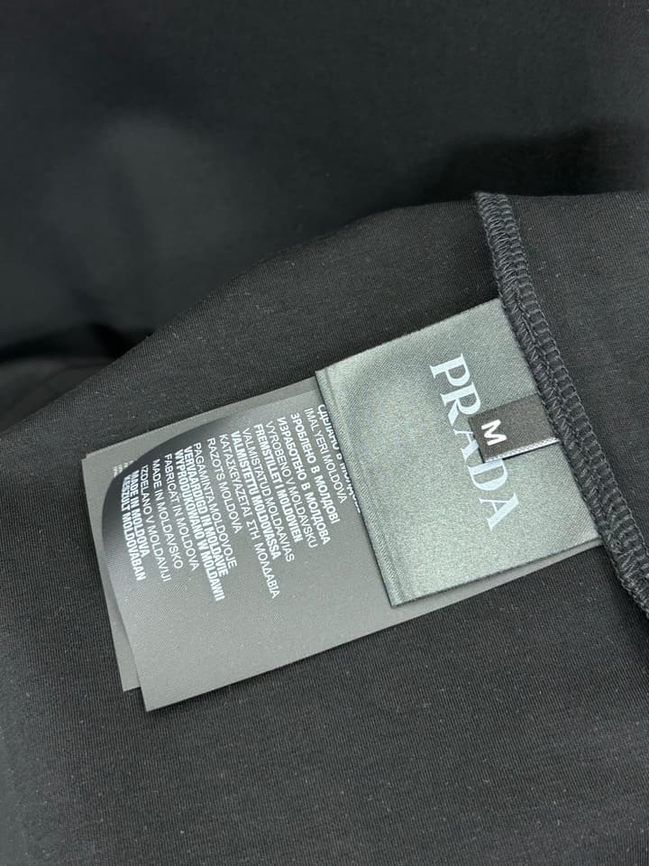 Prada 3D Logo High-Count Cotton T-Shirt – 2026SS in Classic Black