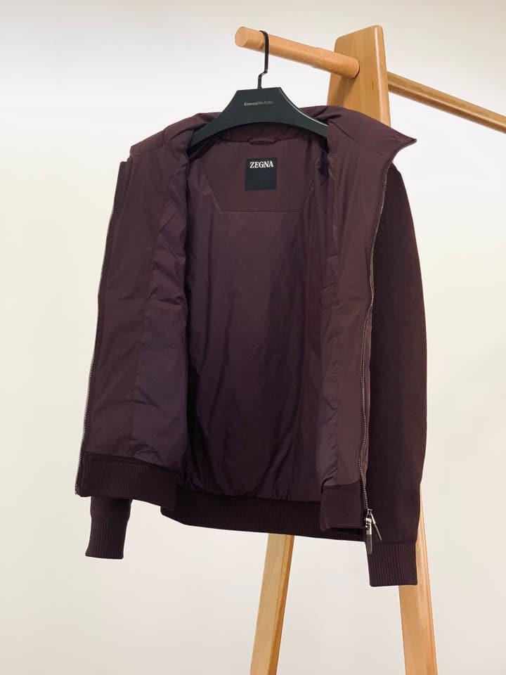 Zegna Spliced Down Puffer Jacket – 2025FW in Classic Black