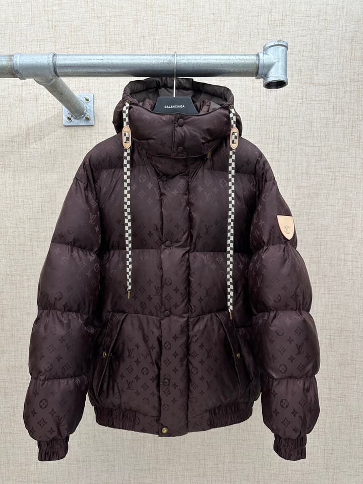 Louis Vuitton Monogram Puffer Jacket in Dark Brown Monogram Puffer
