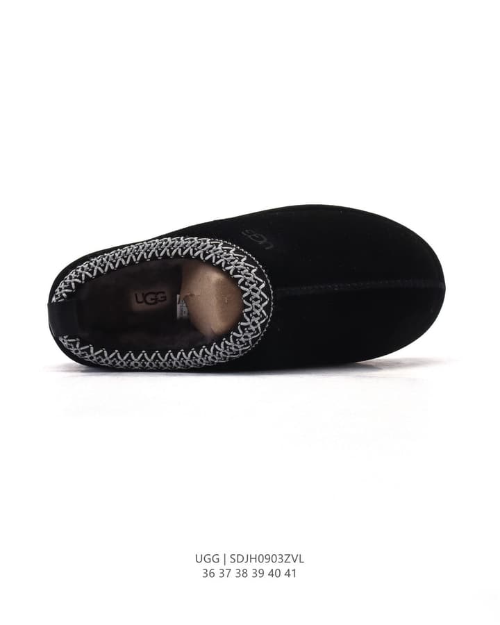 UGG Tire-Sole Snow Slippers in Black