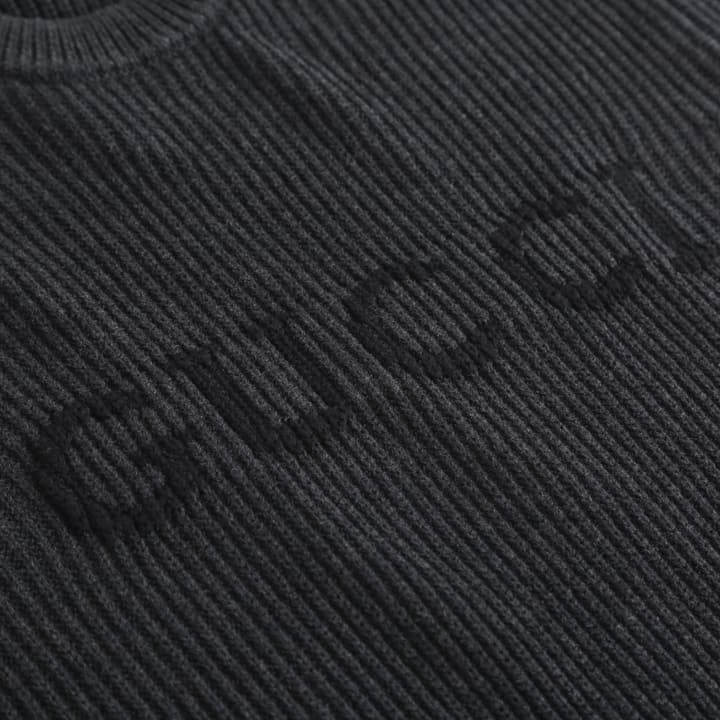 Gucci Wool Cashmere Blend Ribbed Knit Sweater in Dark Heathered Gray Knit