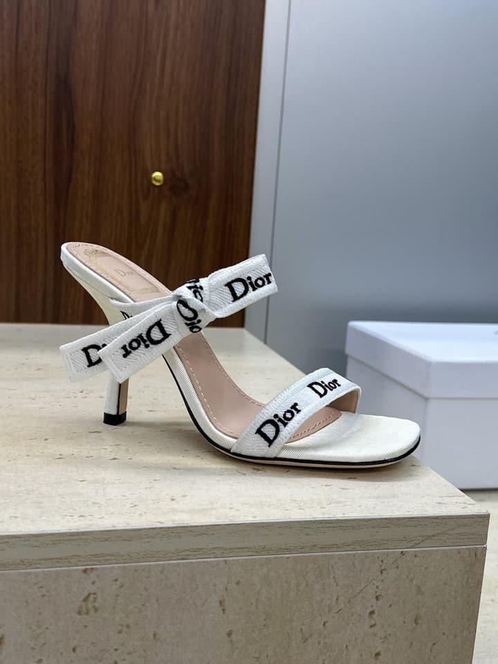 Dior J'Adior Dentelle Jelly Bow Pumps – 2026 Early Spring Collection in Black High Heel
