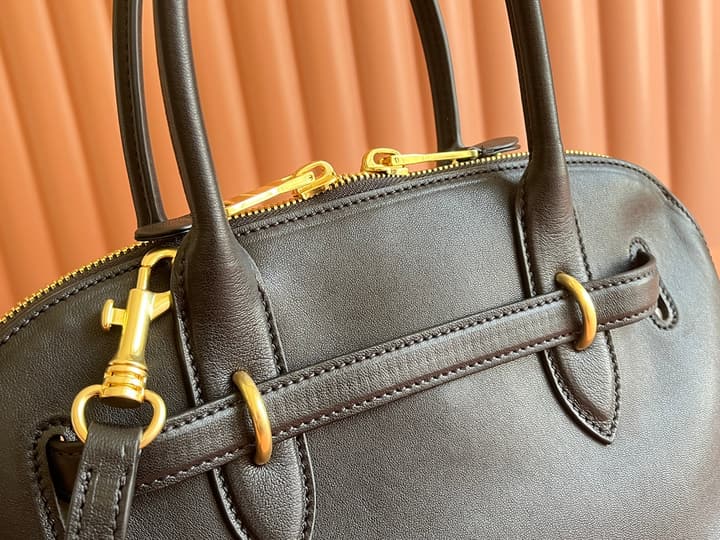 Miu Miu Aventure Nappa Leather Bowling Bag