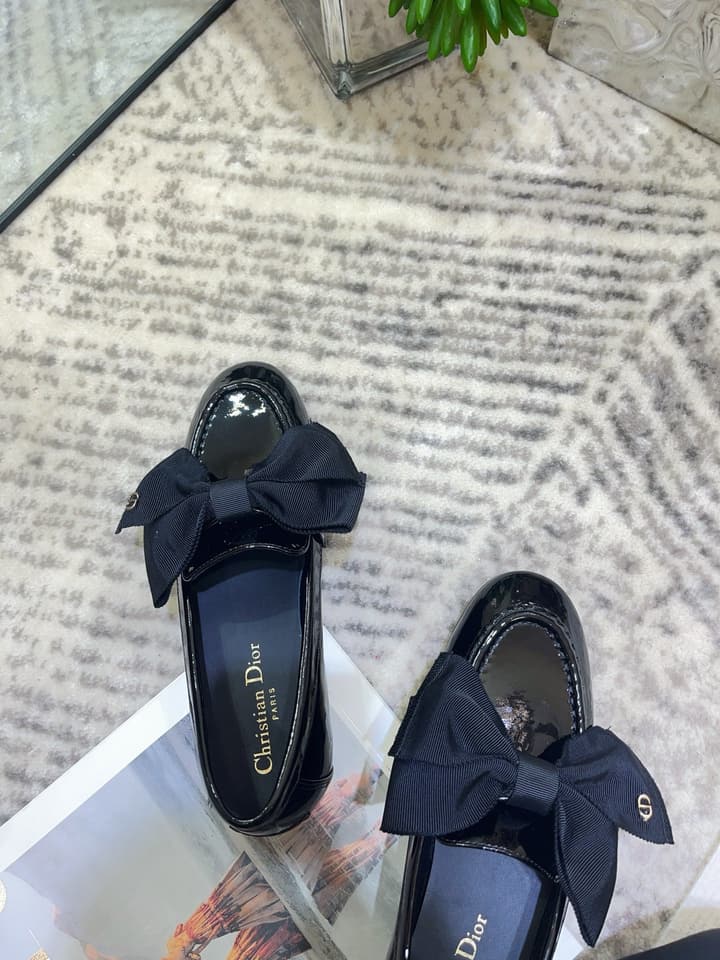 Dior Diorissimo Patent Leather Loafers – 2025 Fall Collection