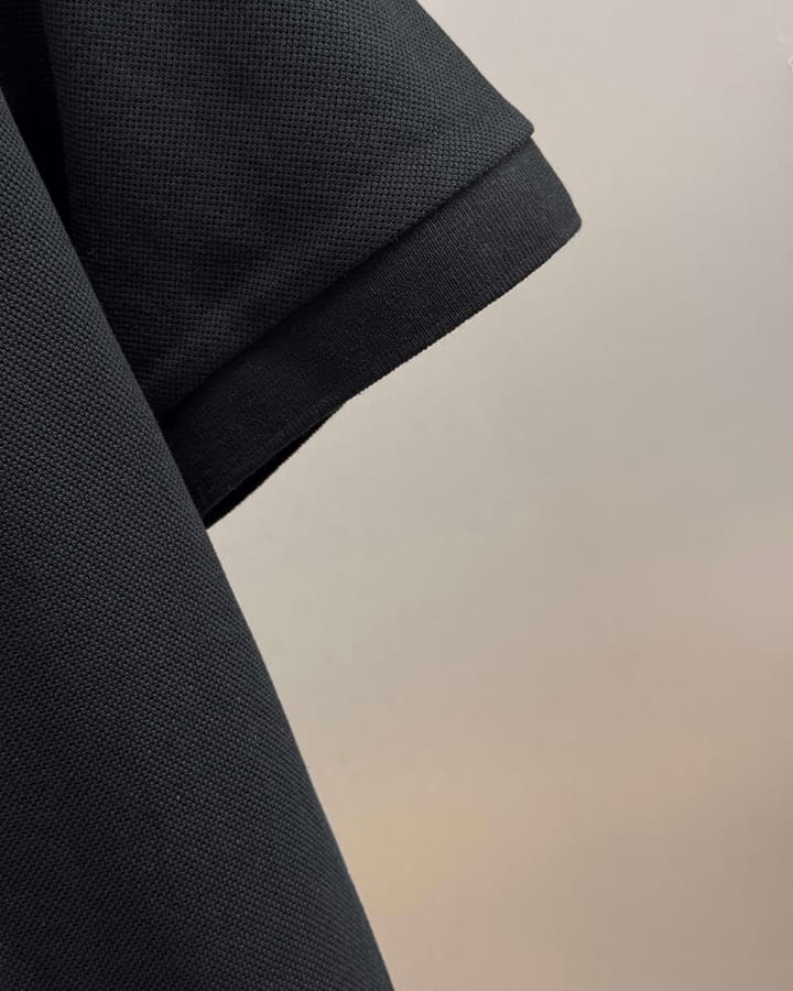 Dior Embroidered Letter Polo Shirt in Black