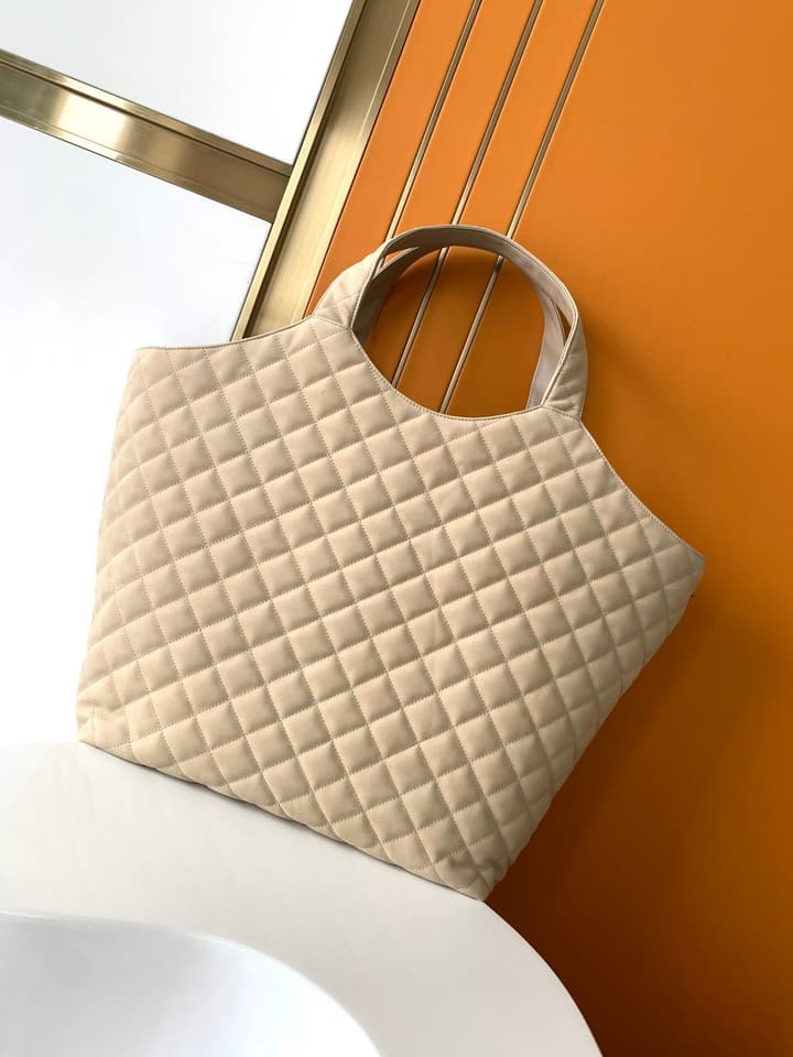 Saint Laurent ICARE Leather Tote Bag – SS22 Collection