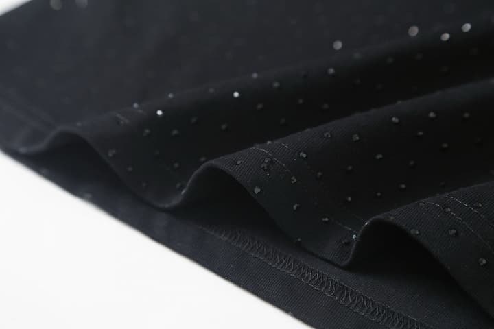 Balenciaga Rhinestone Short-Sleeve T-Shirt – 26SS in Black Rhinestone