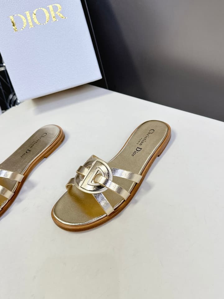 Dior CD Slides – 25SS in Black